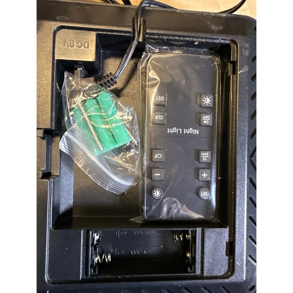 Large Digital LED Clock Red Display Temperature Date Week Time Multi Color Base - Picture 4 of 15